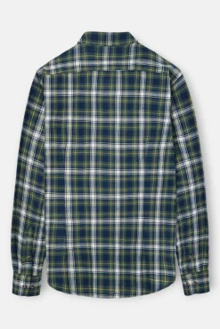 Camisa esportiva xadrez tartan bicolor