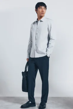 Camisa estruturada de fácil cuidado