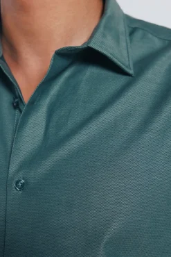 Camisa estruturada de fácil cuidado