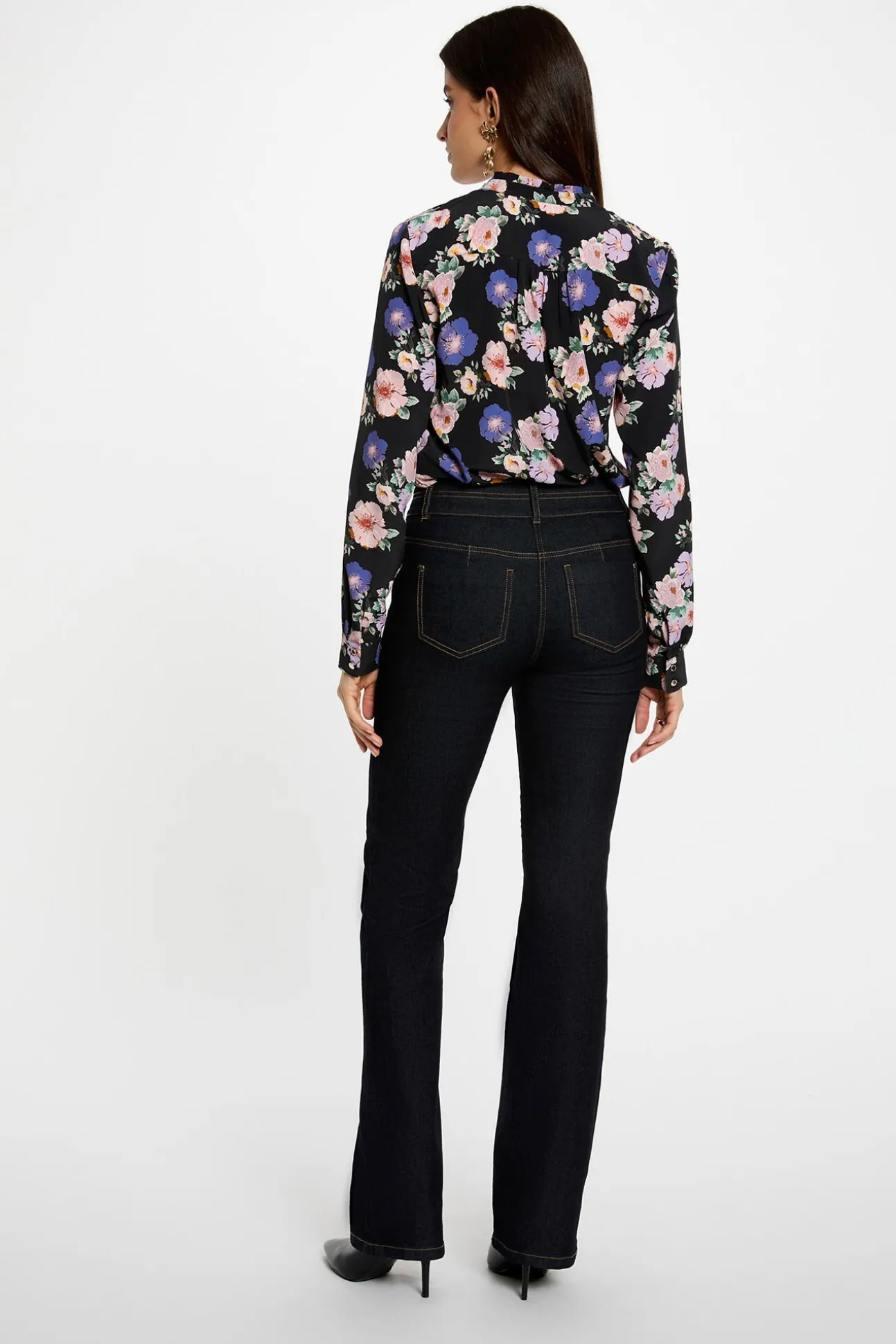 Camisa fluida estampada