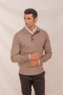 Camisa gola polo com vivo