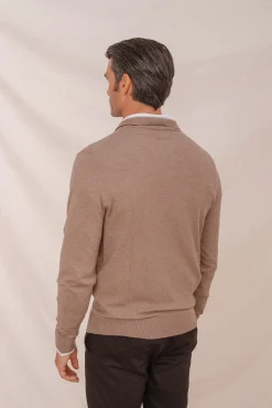 Camisa gola polo com vivo