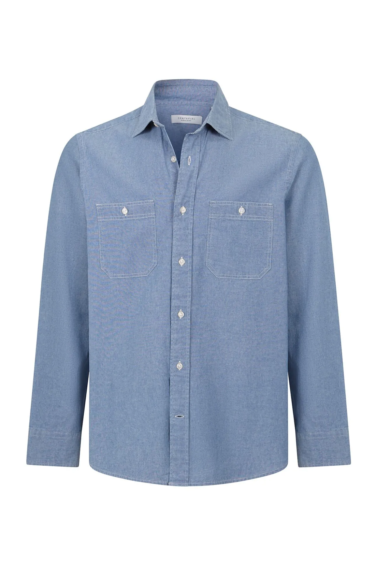 Camisa jeans com dois bolsos
