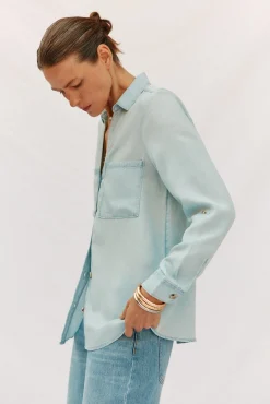 camisa jeans tencel