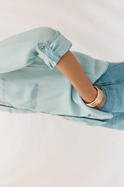 camisa jeans tencel