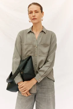 camisa jeans tencel
