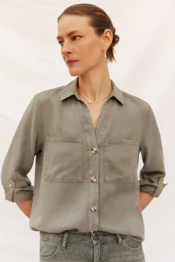 camisa jeans tencel