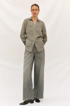 camisa jeans tencel