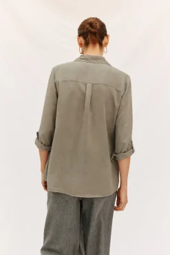 camisa jeans tencel