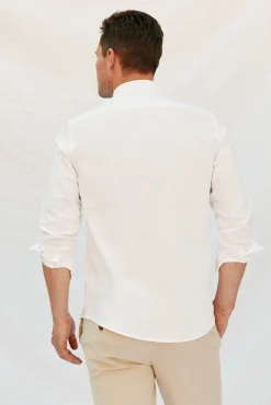 Camisa linho algodão liso