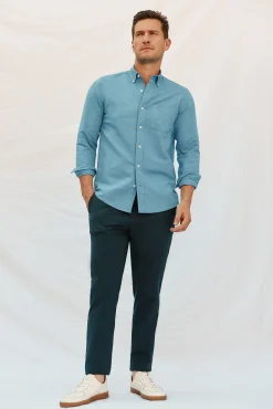 Camisa linho algodão liso