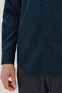 Camisa lisa de algodão tencel