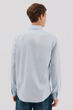 Camisa lisa de algodão tencel