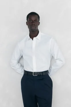 Camisa lisa fácil de passar