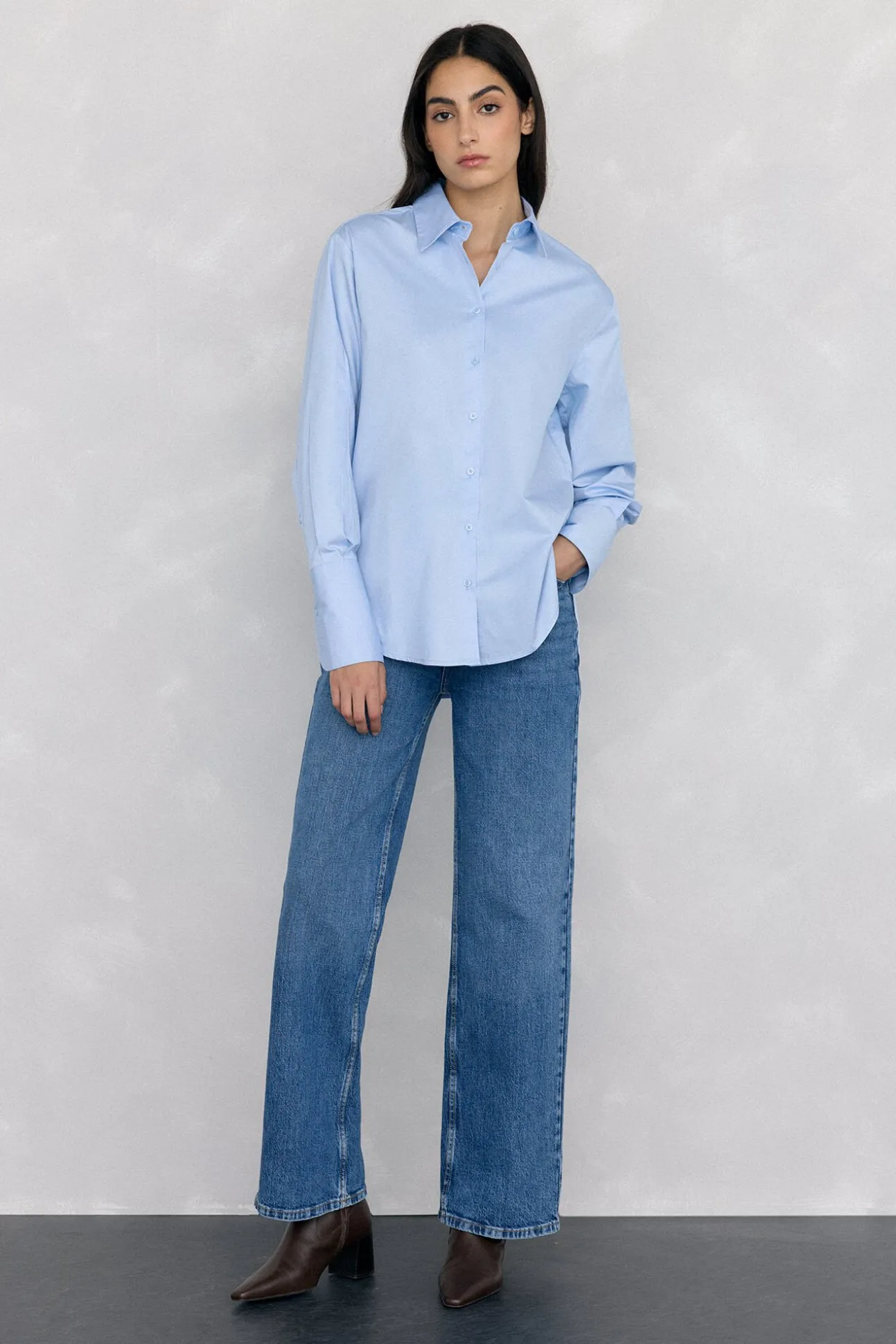 Camisa lisa oversized