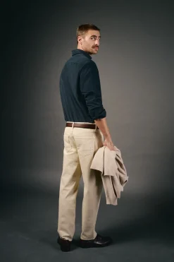 Camisa liso de algodão tencel sarja