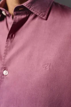 Camisa liso de algodão tencel sarja