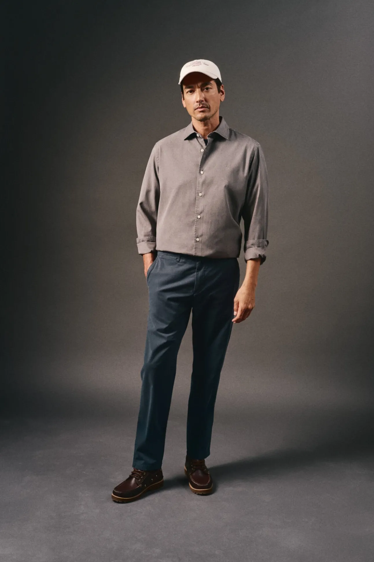 Camisa liso de algodão tencel sarja