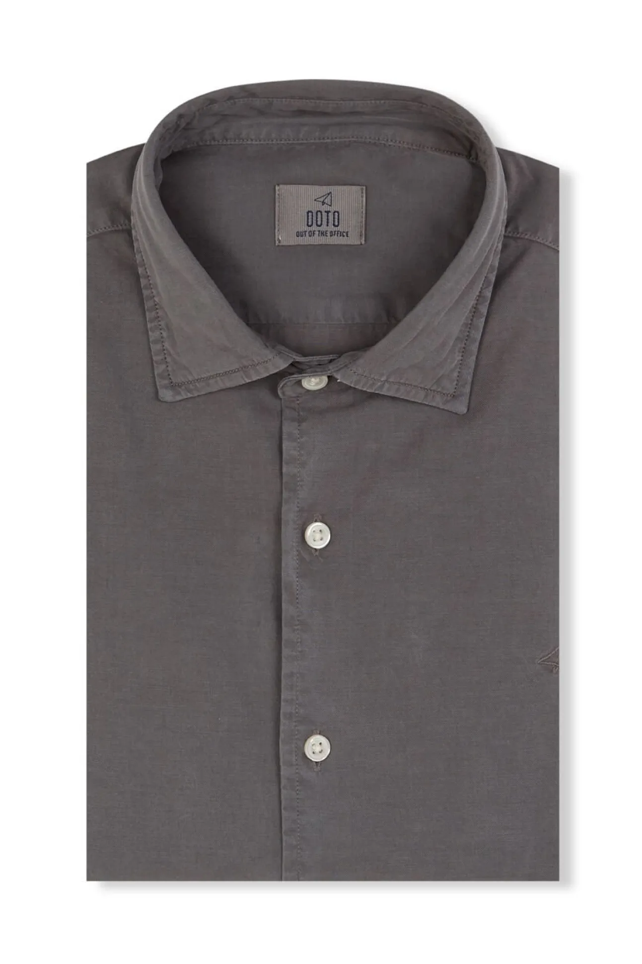 Camisa liso de algodão tencel sarja