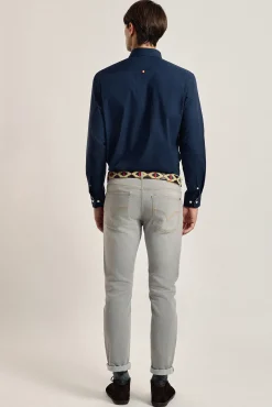 Camisa masculina azul marinho Valecuatro Espanha