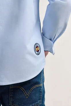 Camisa masculina Valecuatro azul claro Espanha