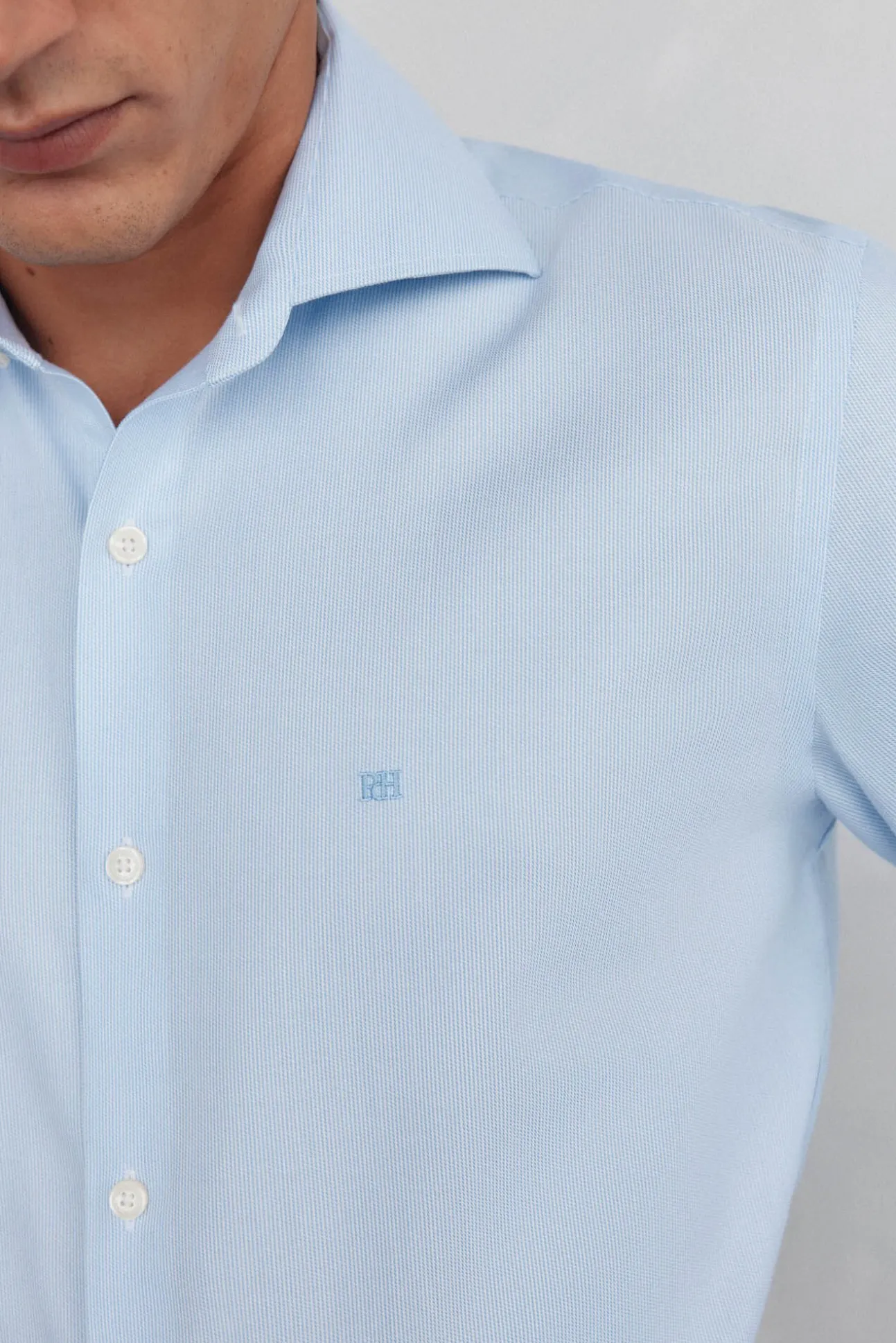 Camisa non iron + antimanchas