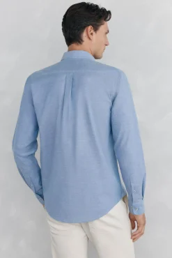 Camisa non-iron oxford liso