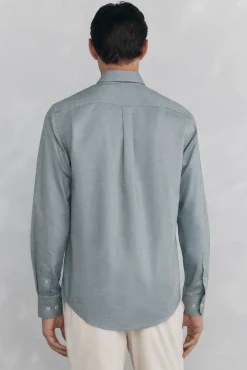 Camisa non-iron oxford liso