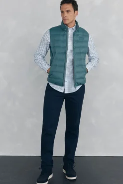 Camisa non-iron oxford quadrados
