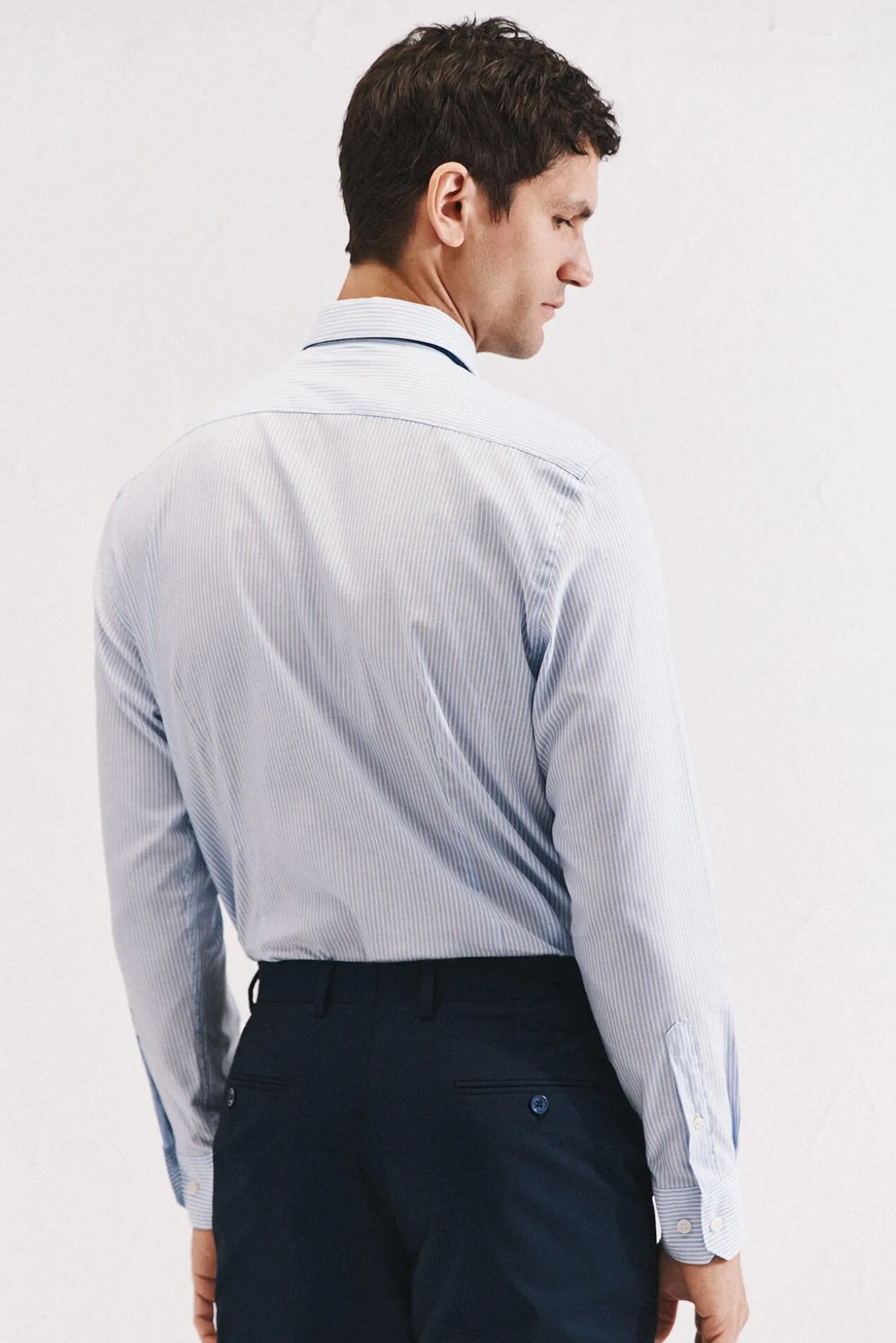 Camisa ottoman corte slim fácil de engomar