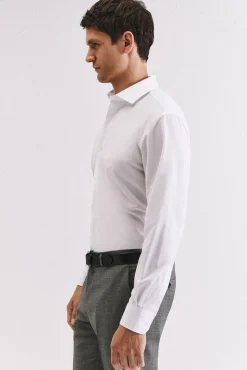 Camisa ottoman corte slim fácil de engomar
