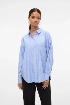 Camisa oversize de manga comprida
