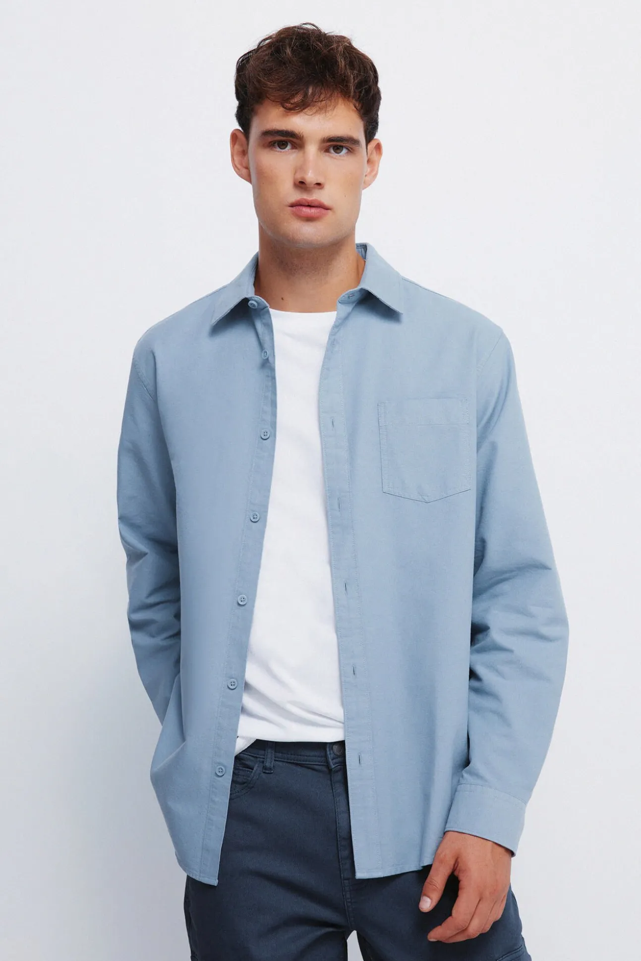 Camisa Oxford colorida