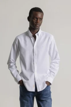 Camisa oxford corte slim