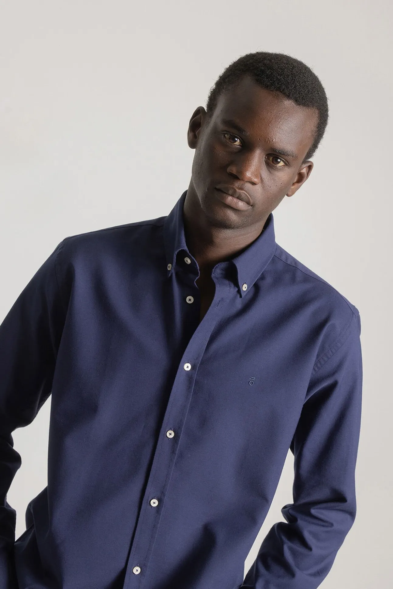 Camisa oxford corte slim