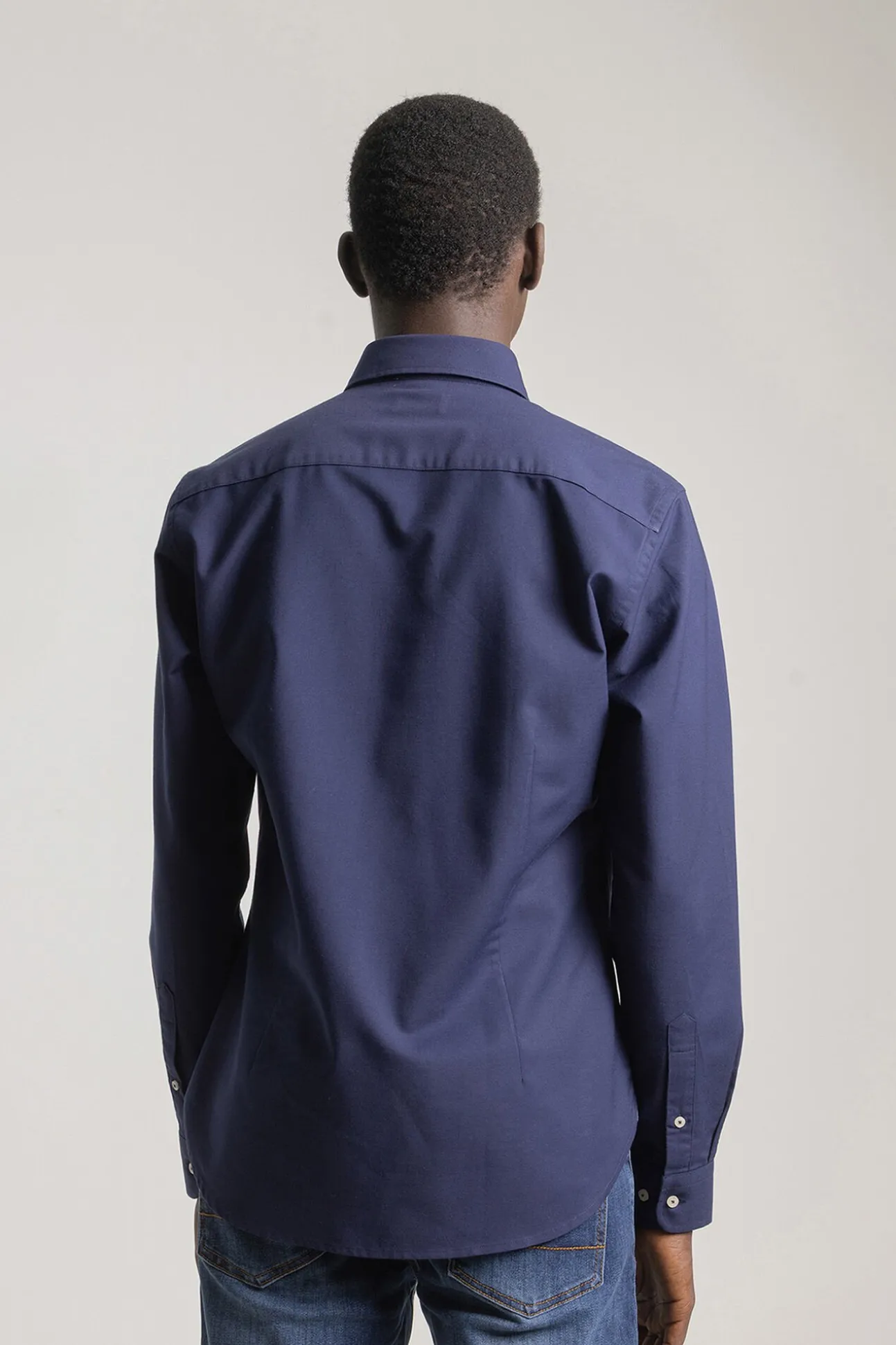 Camisa oxford corte slim