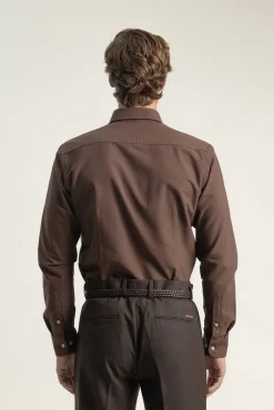 Camisa oxford de algodão slim fit