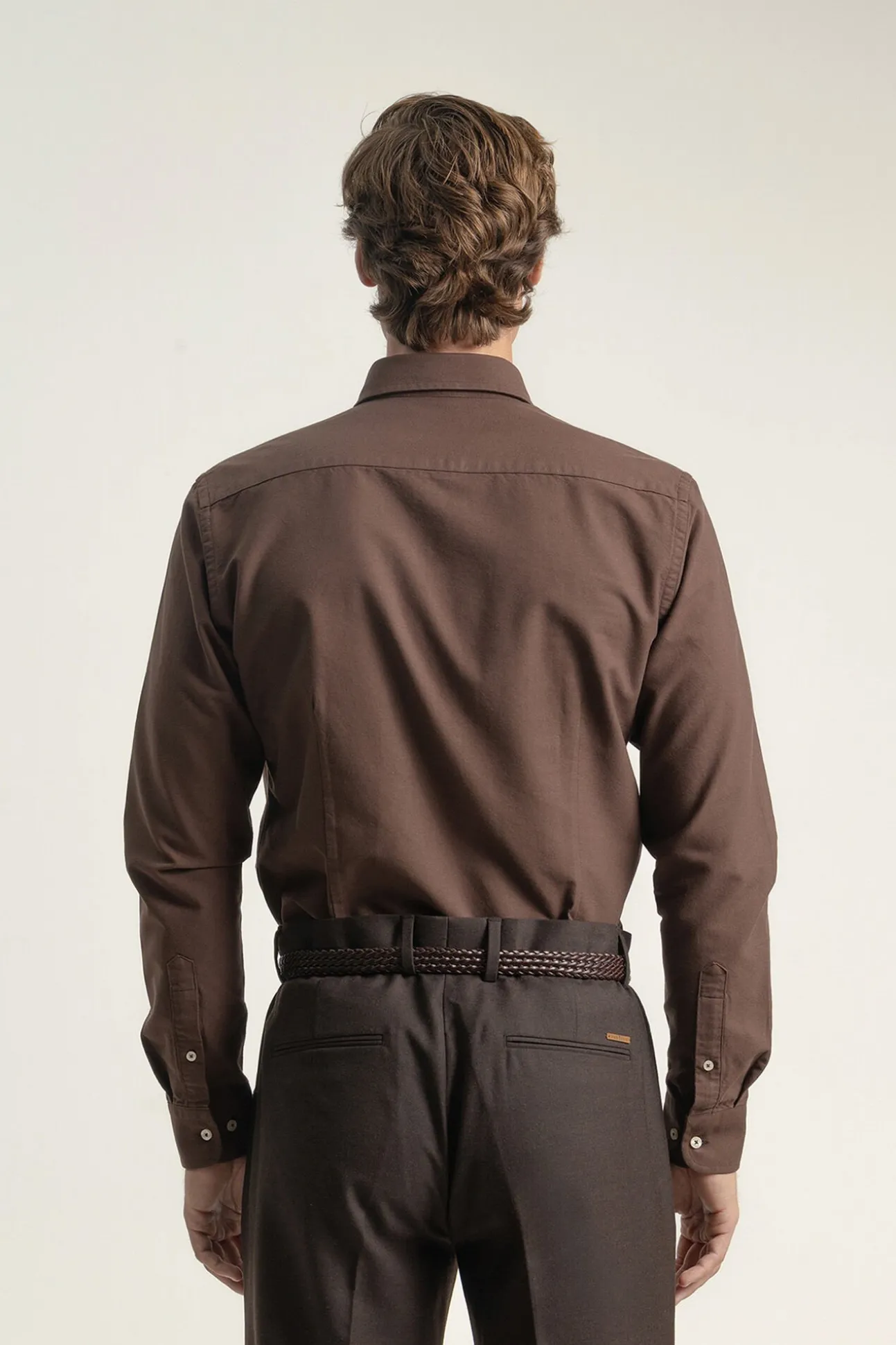 Camisa oxford de algodão slim fit