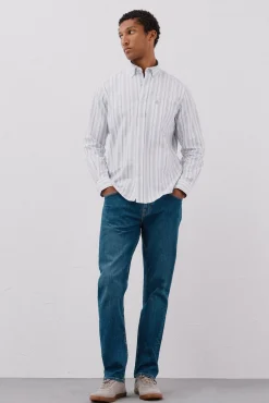 Camisa oxford riscas