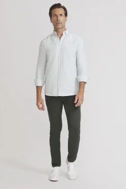 Camisa oxford riscas