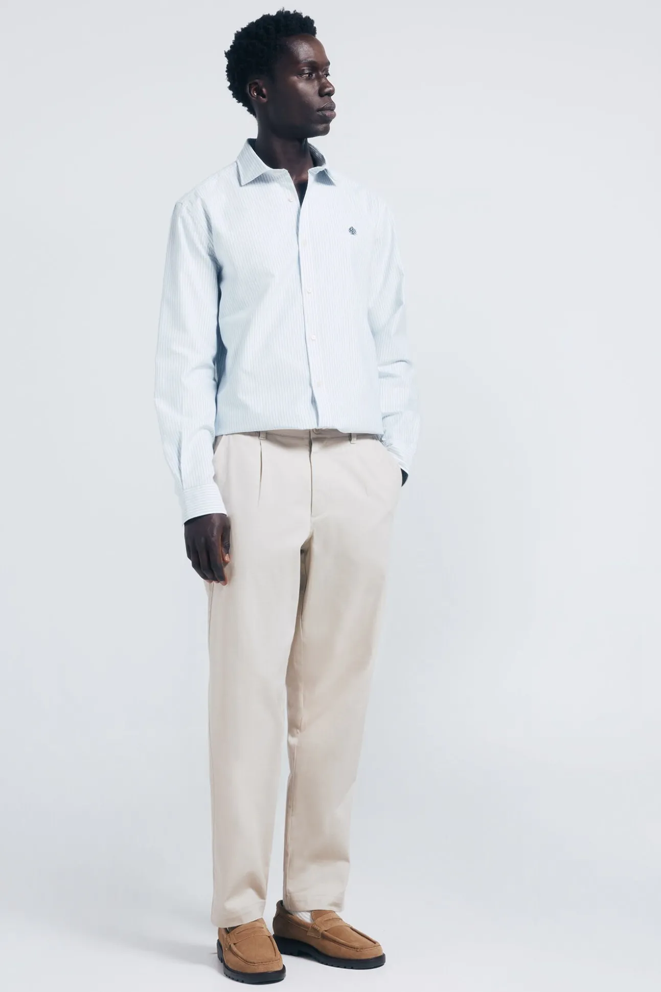 Camisa oxford riscas