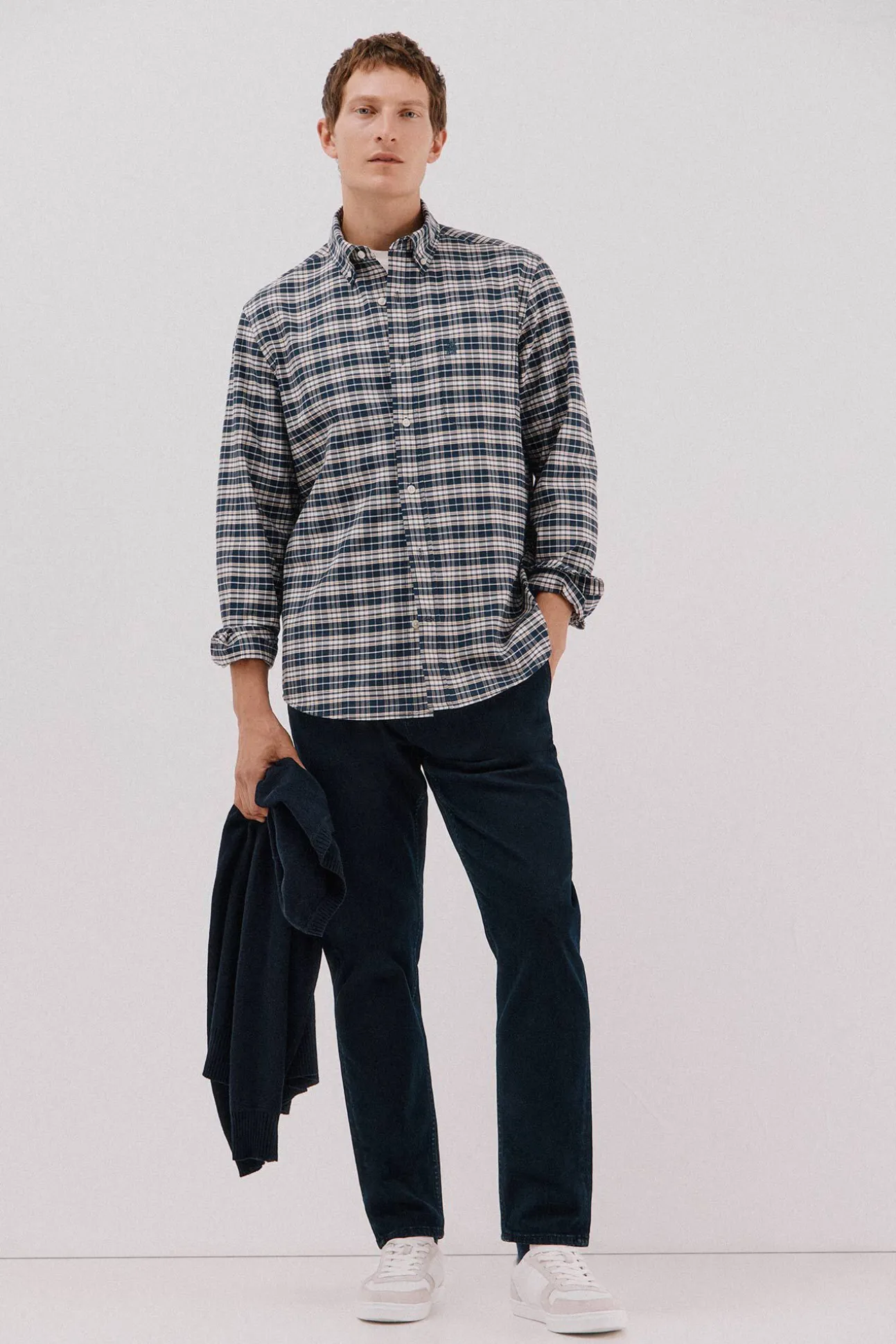 Camisa oxford xadrez
