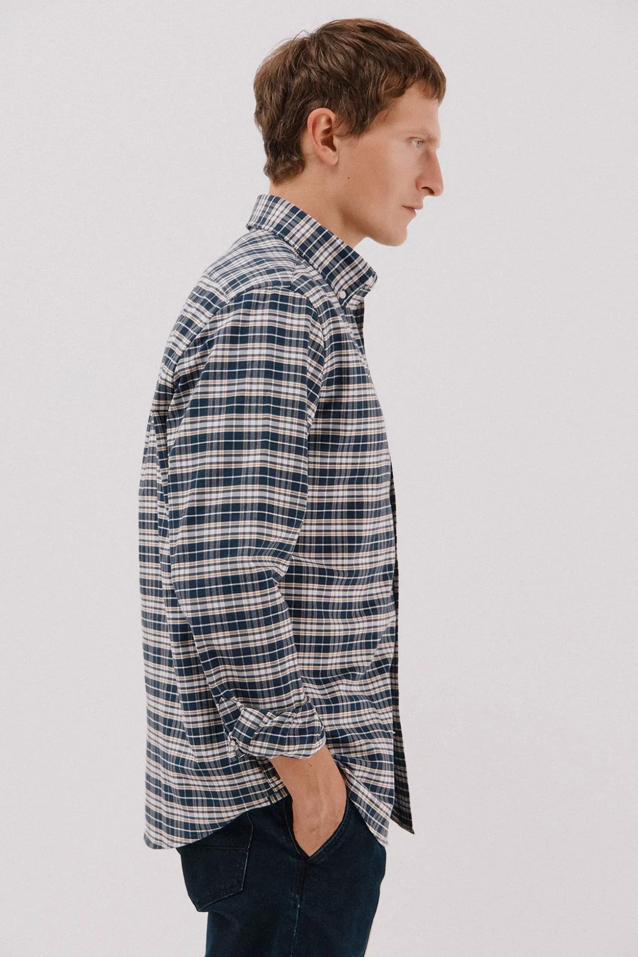 Camisa oxford xadrez
