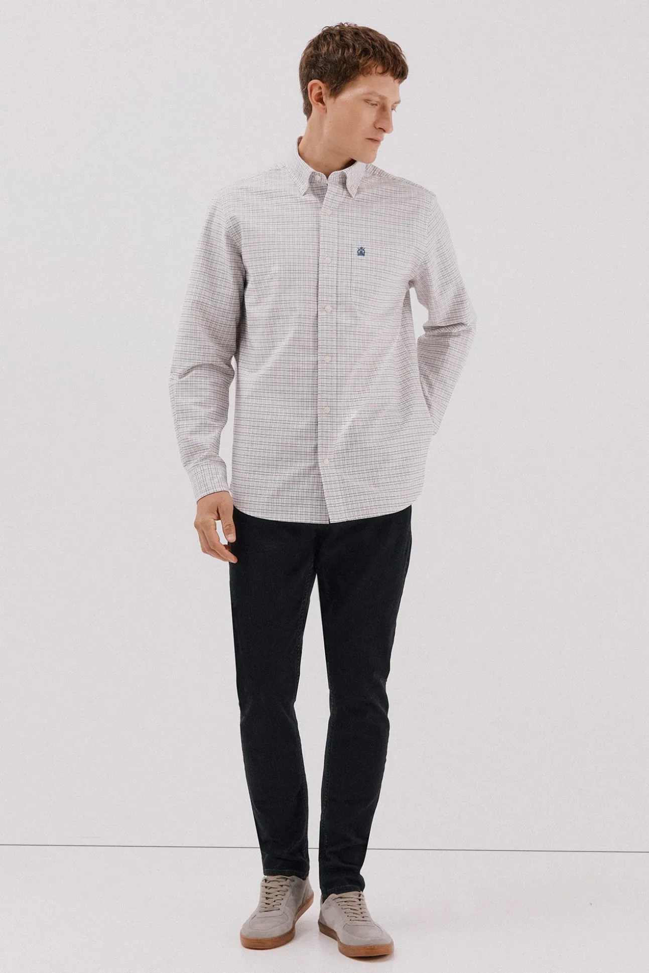 Camisa oxford xadrez
