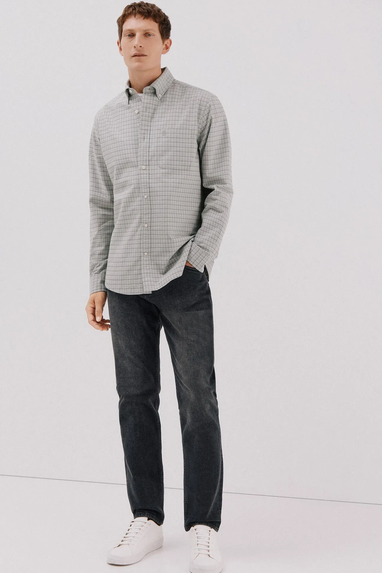 Camisa oxford xadrez