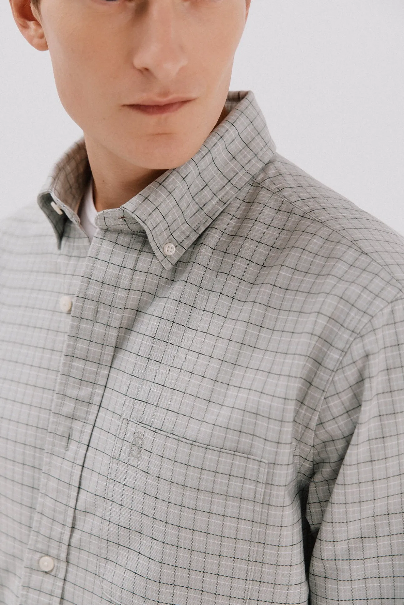 Camisa oxford xadrez