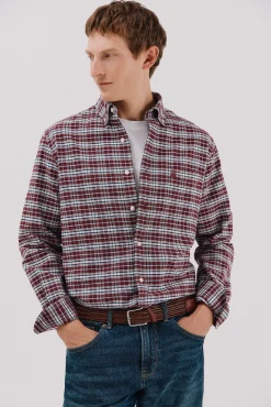 Camisa oxford xadrez