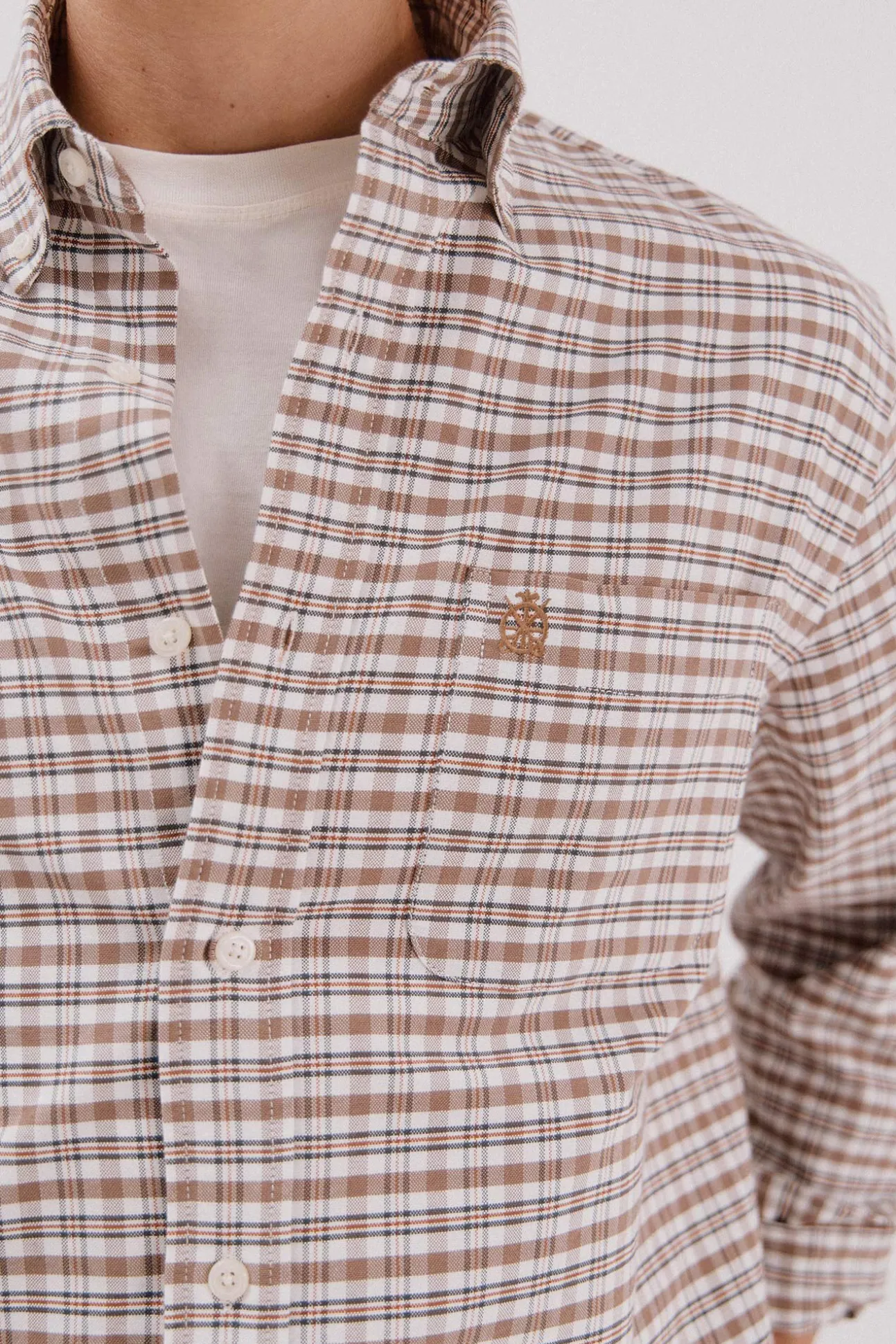Camisa oxford xadrez