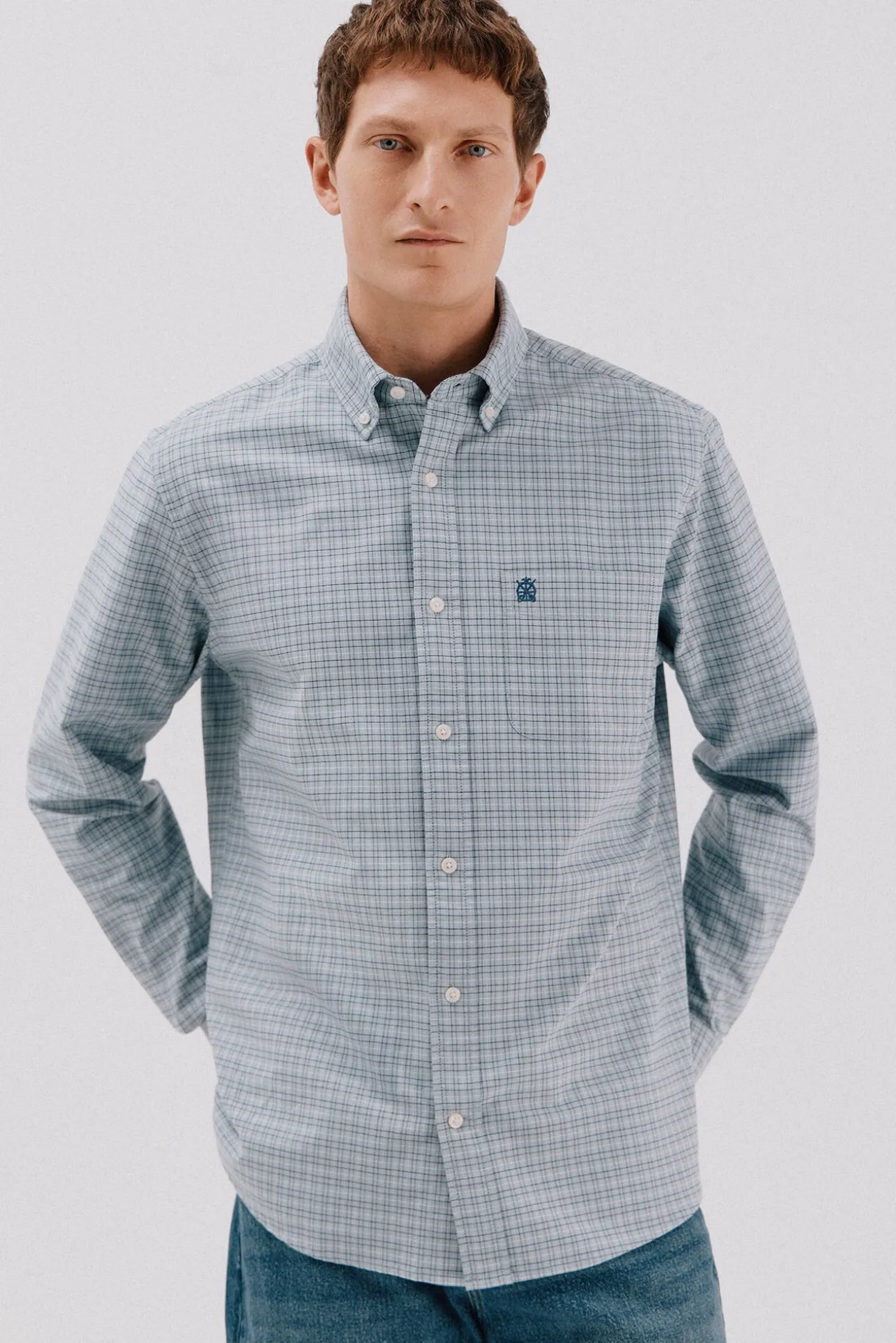 Camisa oxford xadrez