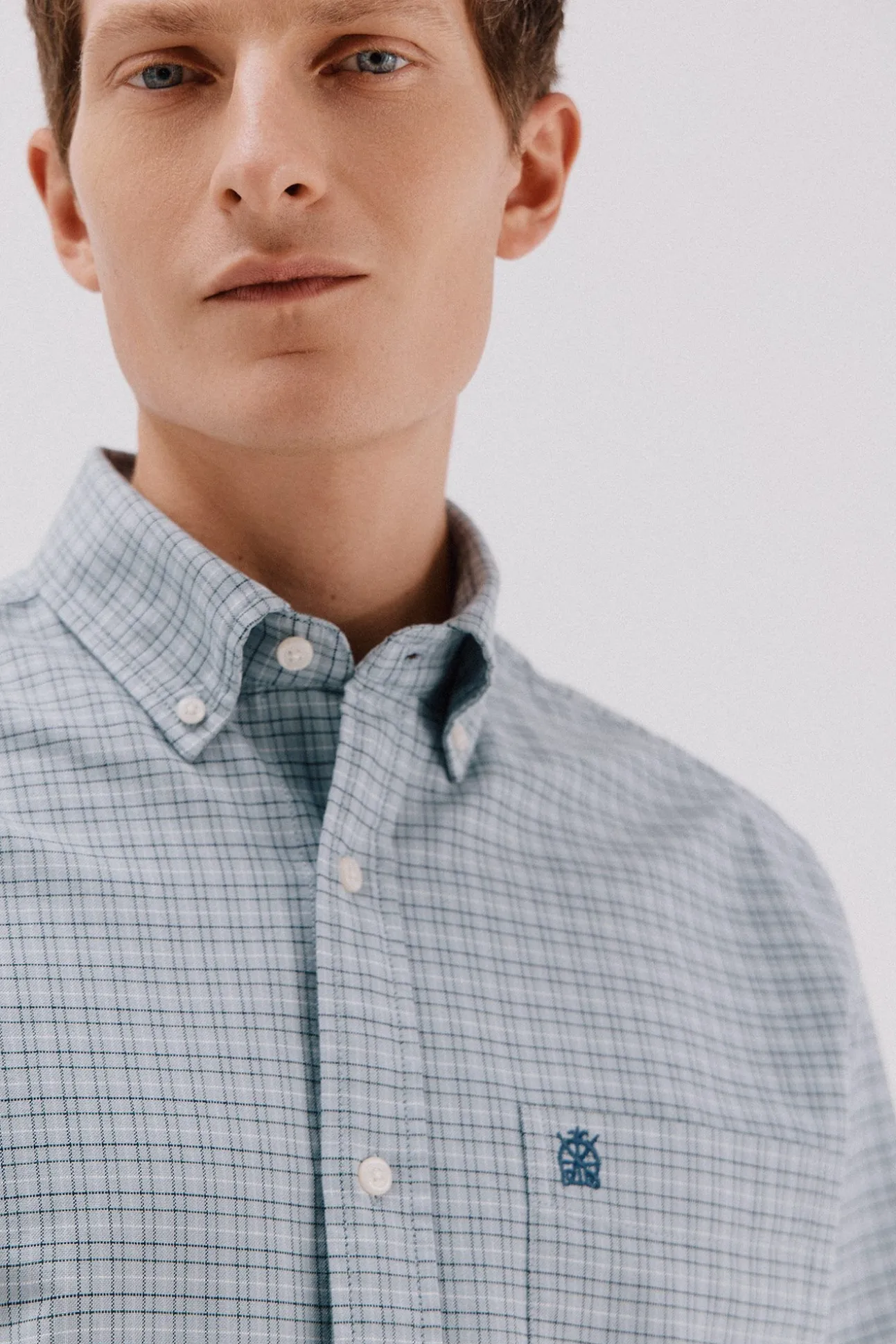 Camisa oxford xadrez